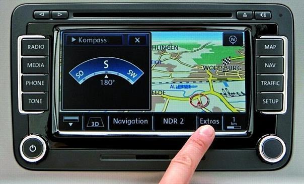 Volkswagen Touran Radio-Navigationsgeräte RNS 510. Foto: Auto-Reporter/Volkswagen 